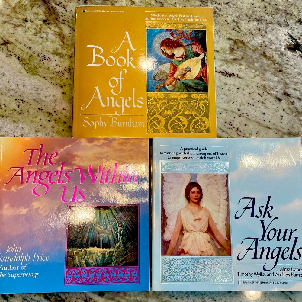 Books on Angels - 3 Different Titles - and Different Authors EUC